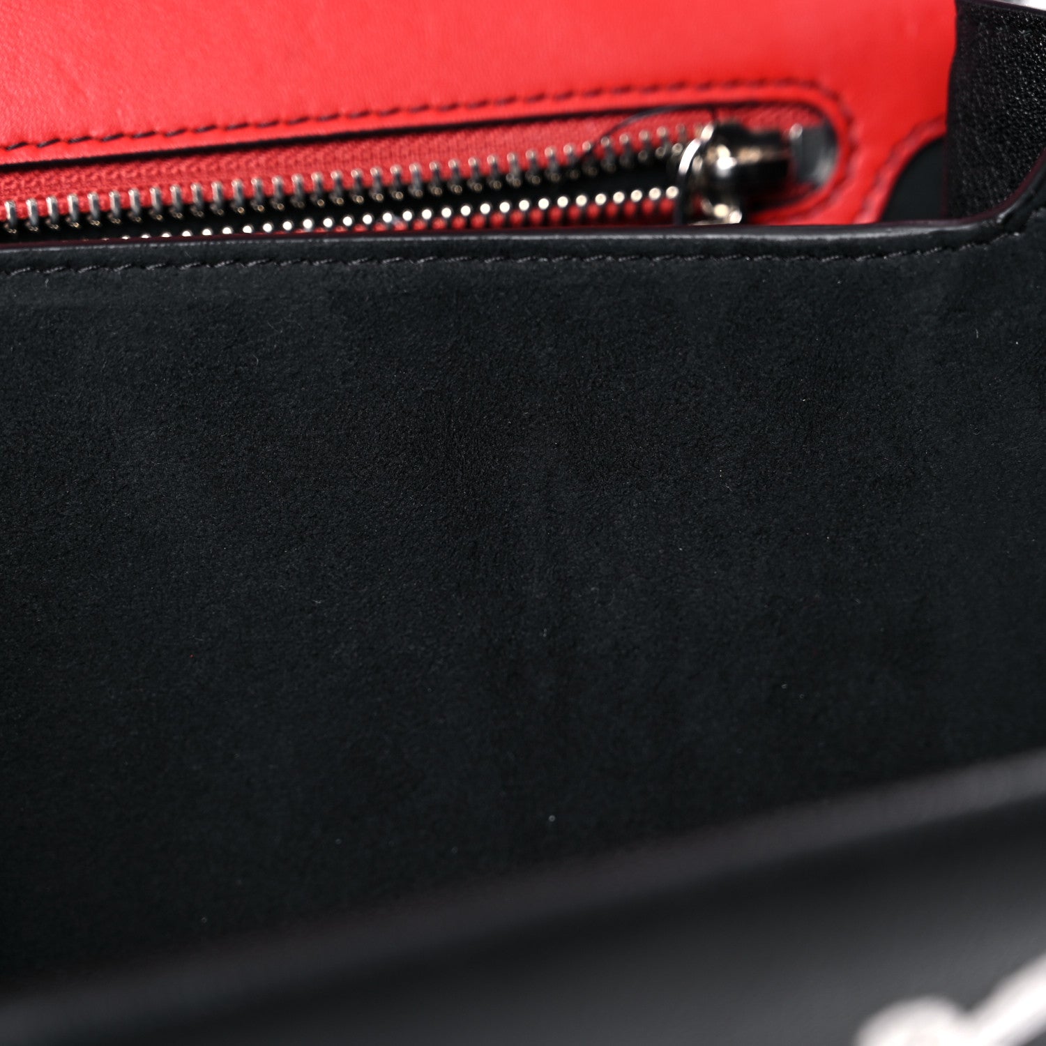 Alexander McQueen Calfskin Anglaise Embroidered Pin Bag Lust Red Black 11 of 15