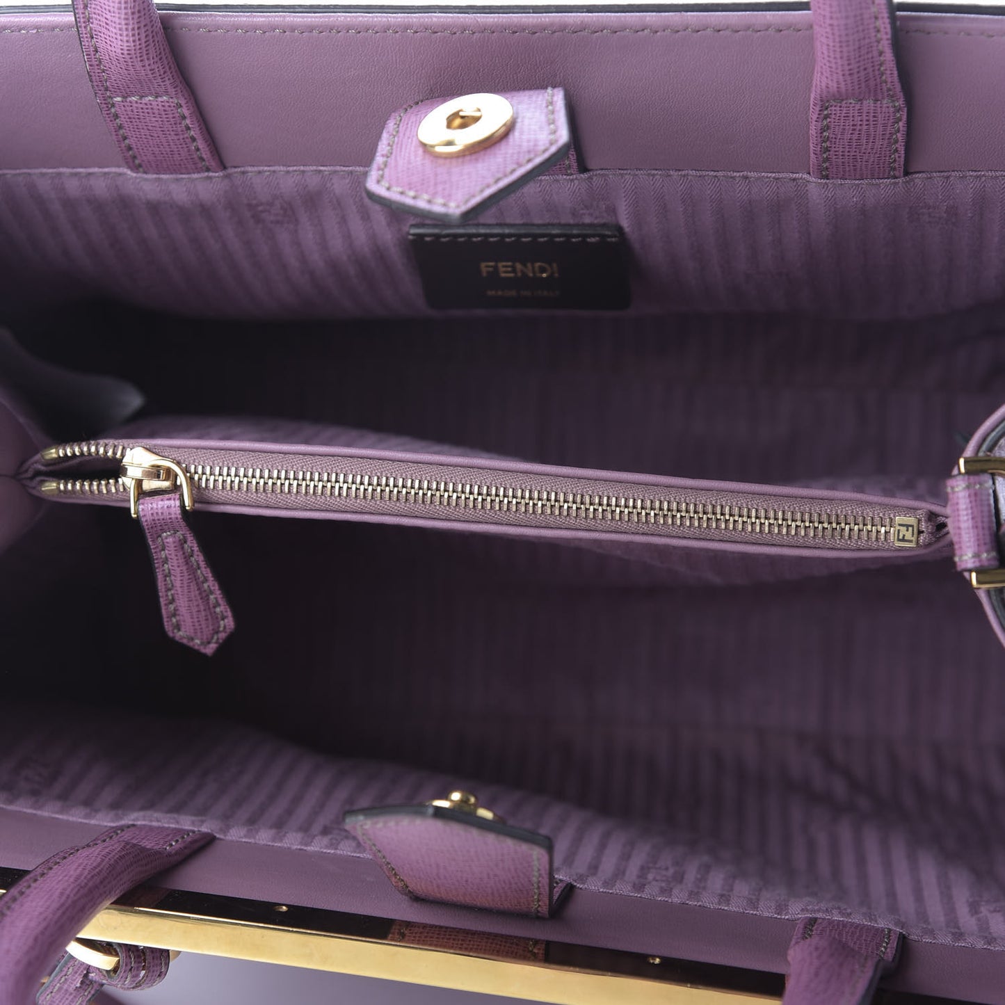 Vitello Elite Flamingo Petite 2Jours Tote Lilla Glicine