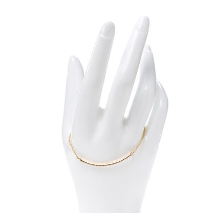 Tiffany 18K Yellow Gold Diamond T Smile Bracelet 2 of 6