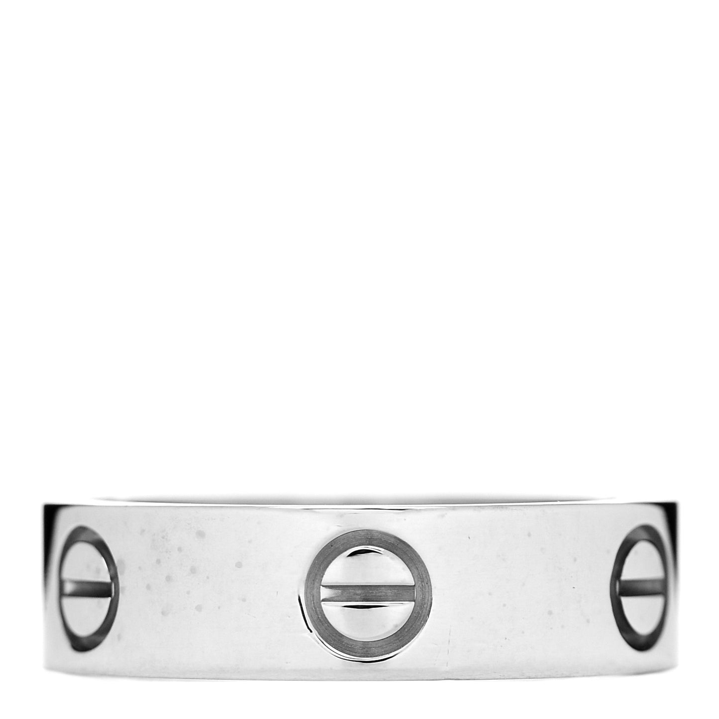 18K White Gold 5.5 LOVE Wedding Band Ring 56 7.75