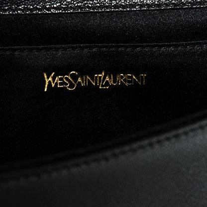 Saint Laurent Goatskin Monogram Large Belle De Jour Clutch Black 5 of 7