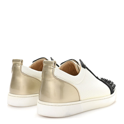 Christian Louboutin Calfskin Mens Louis Junior Spikes Orlato Flat Sneakers 42 Multicolor 5 of 8