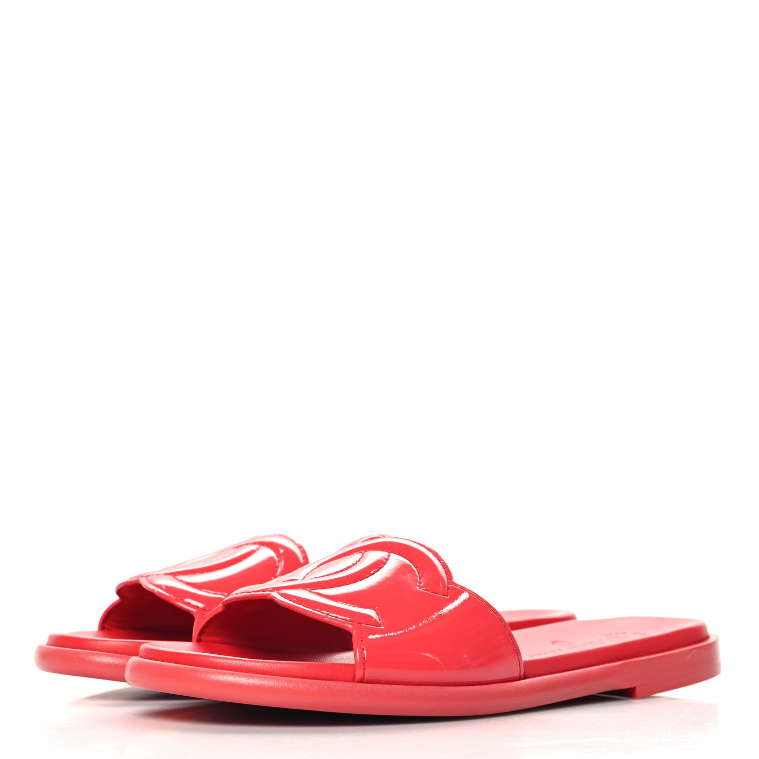 Chanel Patent Calfskin CC Slip On Mules 40 Pink 4 of 9