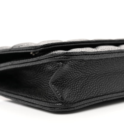 Chanel Caviar Quilted Wallet on Chain WOC Black 9 of 11