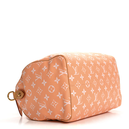 Louis Vuitton Calfskin Monogram Speedy P9 Bandouliere 40 Summer Peach 4 of 10