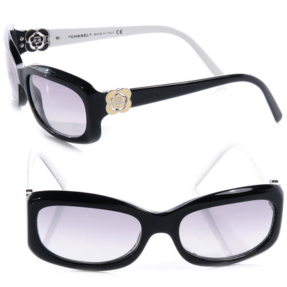 Chanel Camellia CC Petit Sunglasses 5127 Black 1 of 5