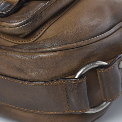 Christian Dior Calfskin Gaucho Brown 10 of 13