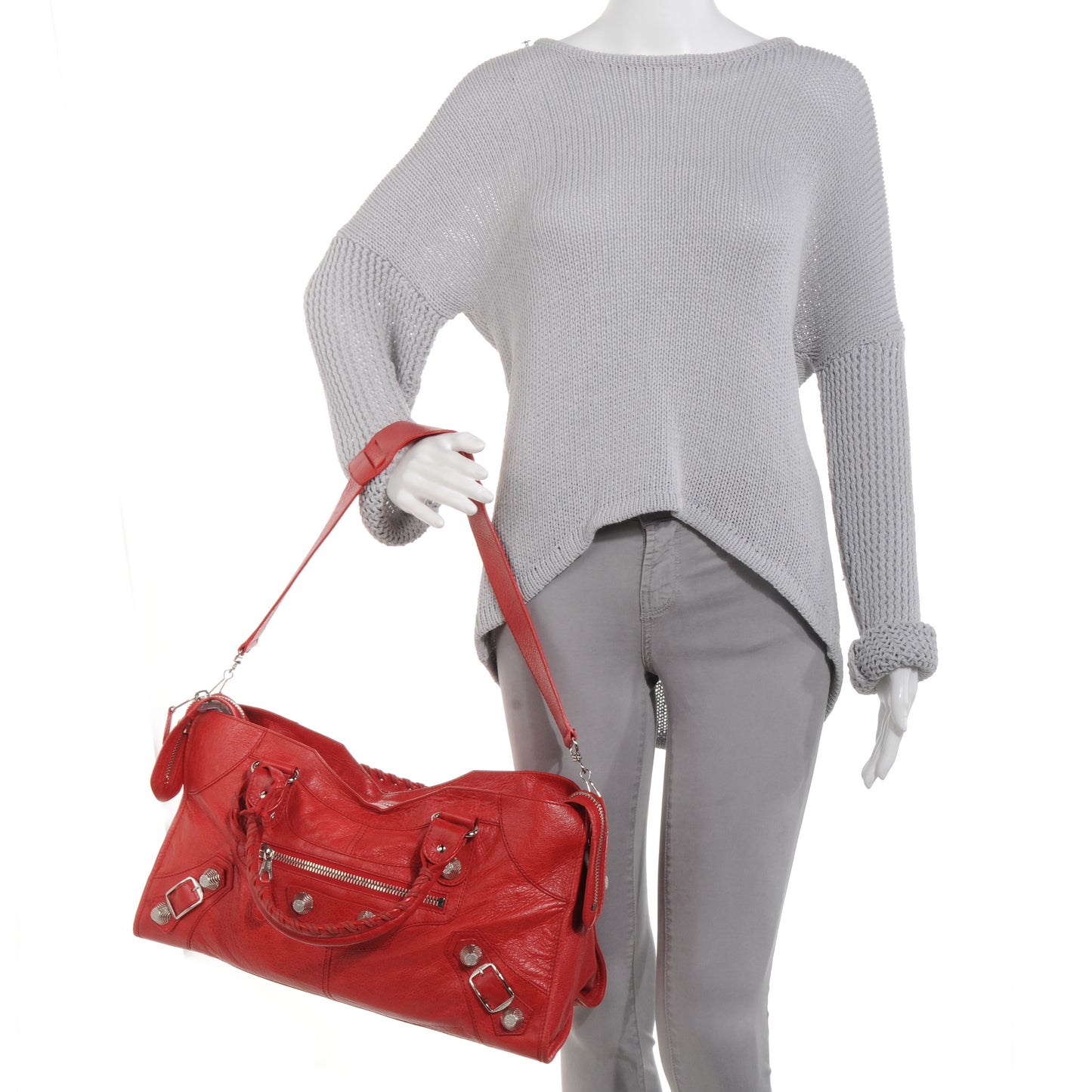 Agneau Giant 21 Silver Hardware Part Time Coquelicot
