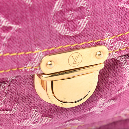 Louis Vuitton Denim Baggy GM Fuchsia 16 of 17