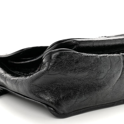 Saint Laurent Crinkled Calfskin Matelasse Monogram Medium Niki Chain Satchel Black 8 of 9