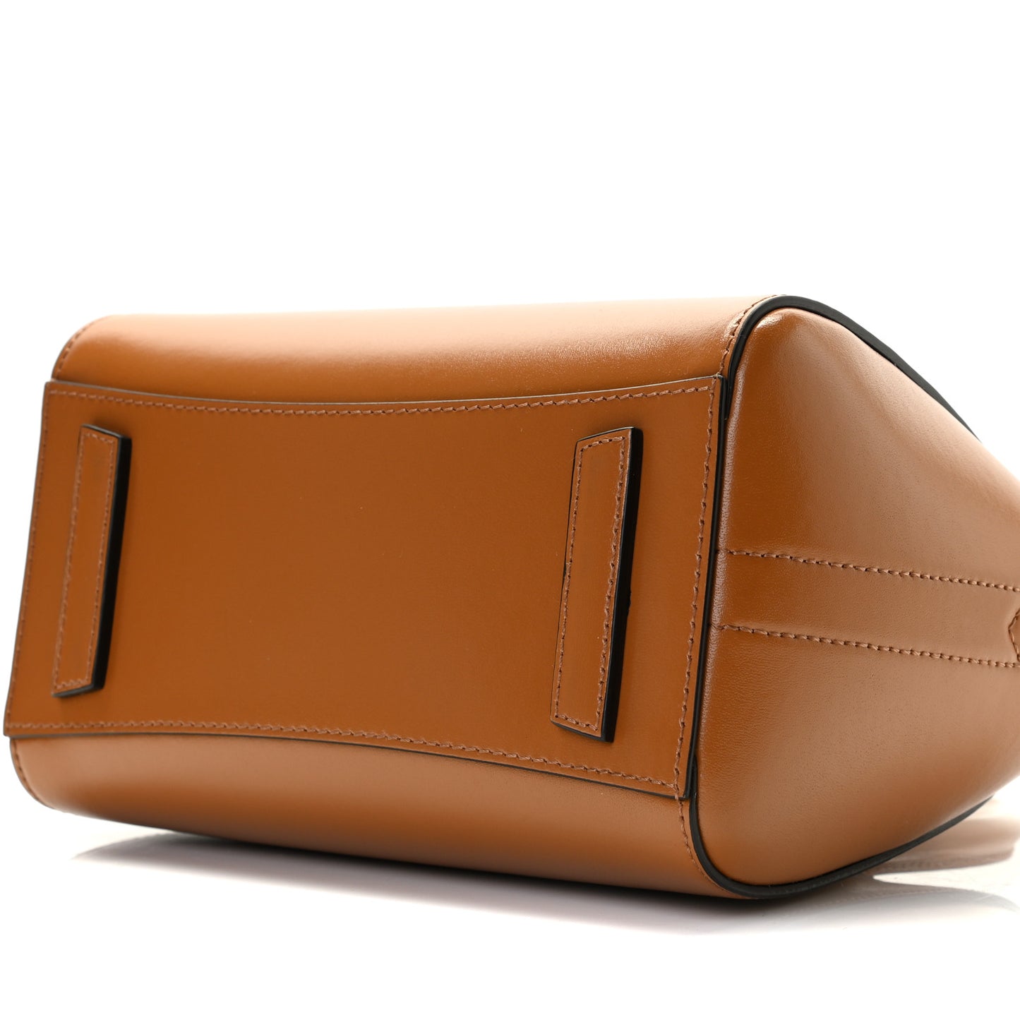 Shiny Lord Calfskin Mini Antigona Camel