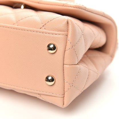Chanel Caviar Quilted Extra Mini Coco Handle Flap Light Pink 8 of 9
