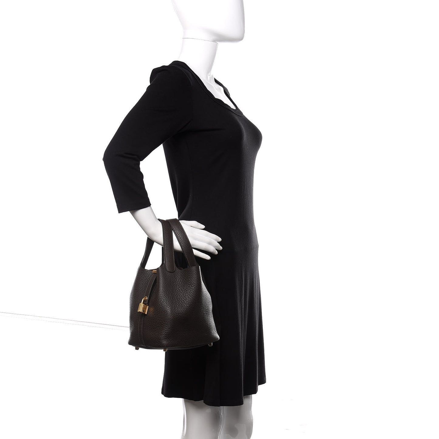 Taurillon Clemence Picotin Lock 18 PM Ebene