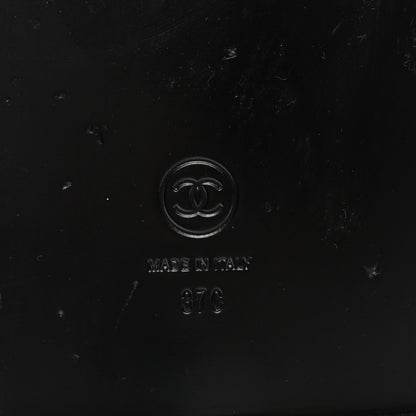 Chanel Tweed Velcro Dad Sandals 37 Black 7 of 14