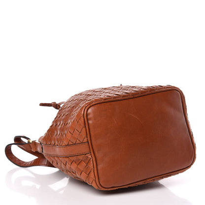 Bottega Veneta Nappa Intrecciato Drawstring Bucket Bag Tan 4 of 19