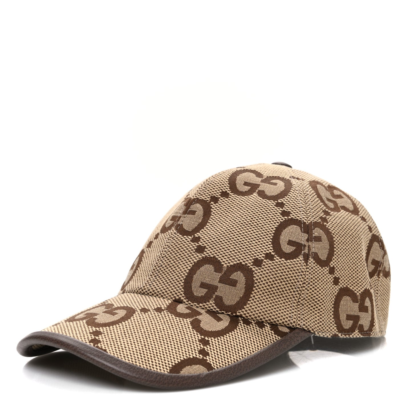 Monogram Jumbo GG Baseball Hat S 56 Camel Ebony
