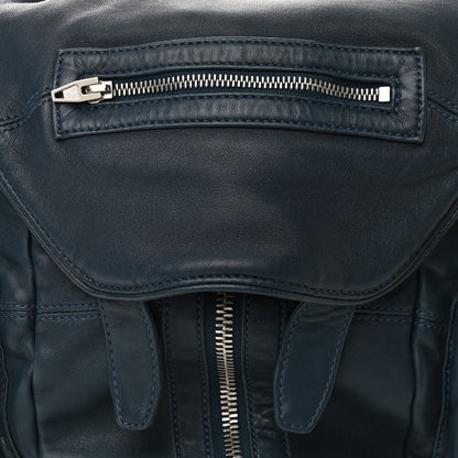 Alexander Wang Lambskin Mini Marti Backpack Petrol Rhodium Hardware 6 of 8