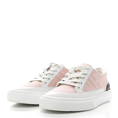 Hermes Canvas Calfskin Deep Sneakers 38.5 Framboise White 3 of 11