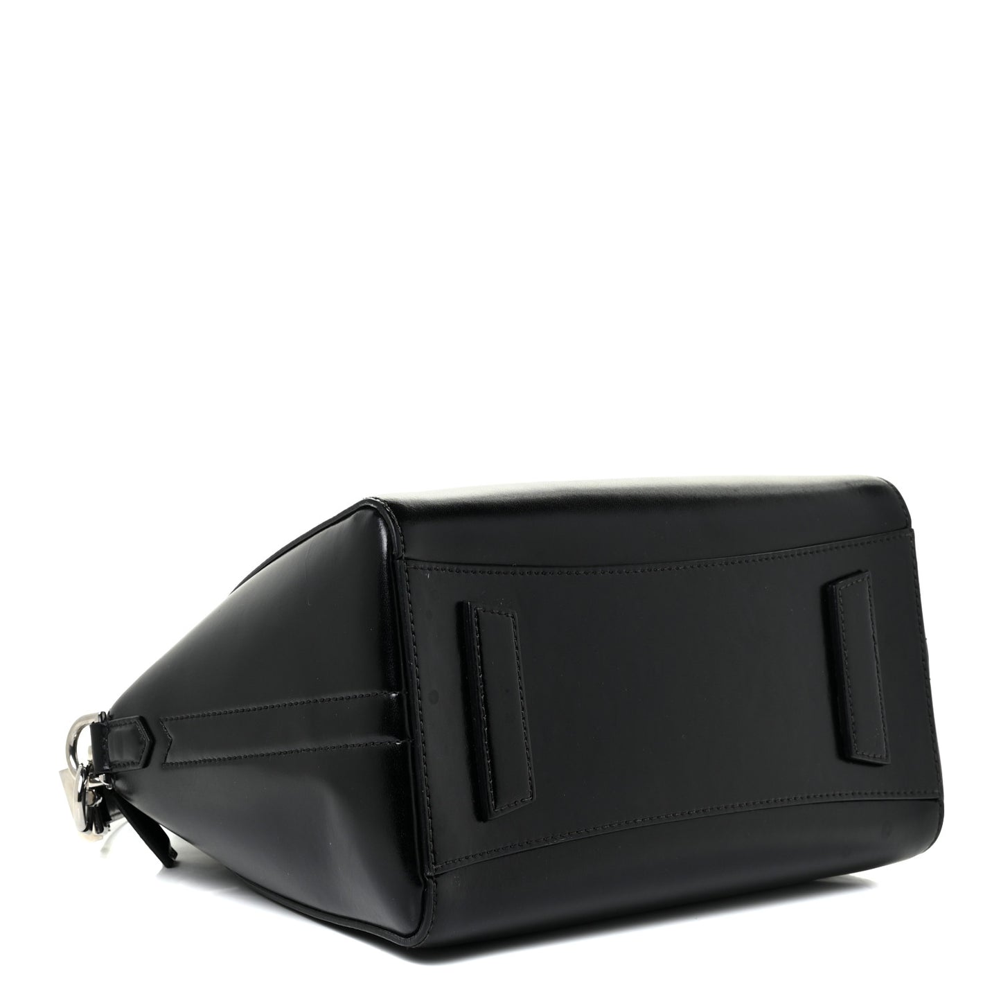 Shiny Lord Calfskin Small Antigona Black