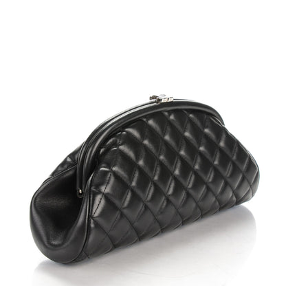 Chanel Lambskin Quilted Timeless Clutch Black 3 of 7
