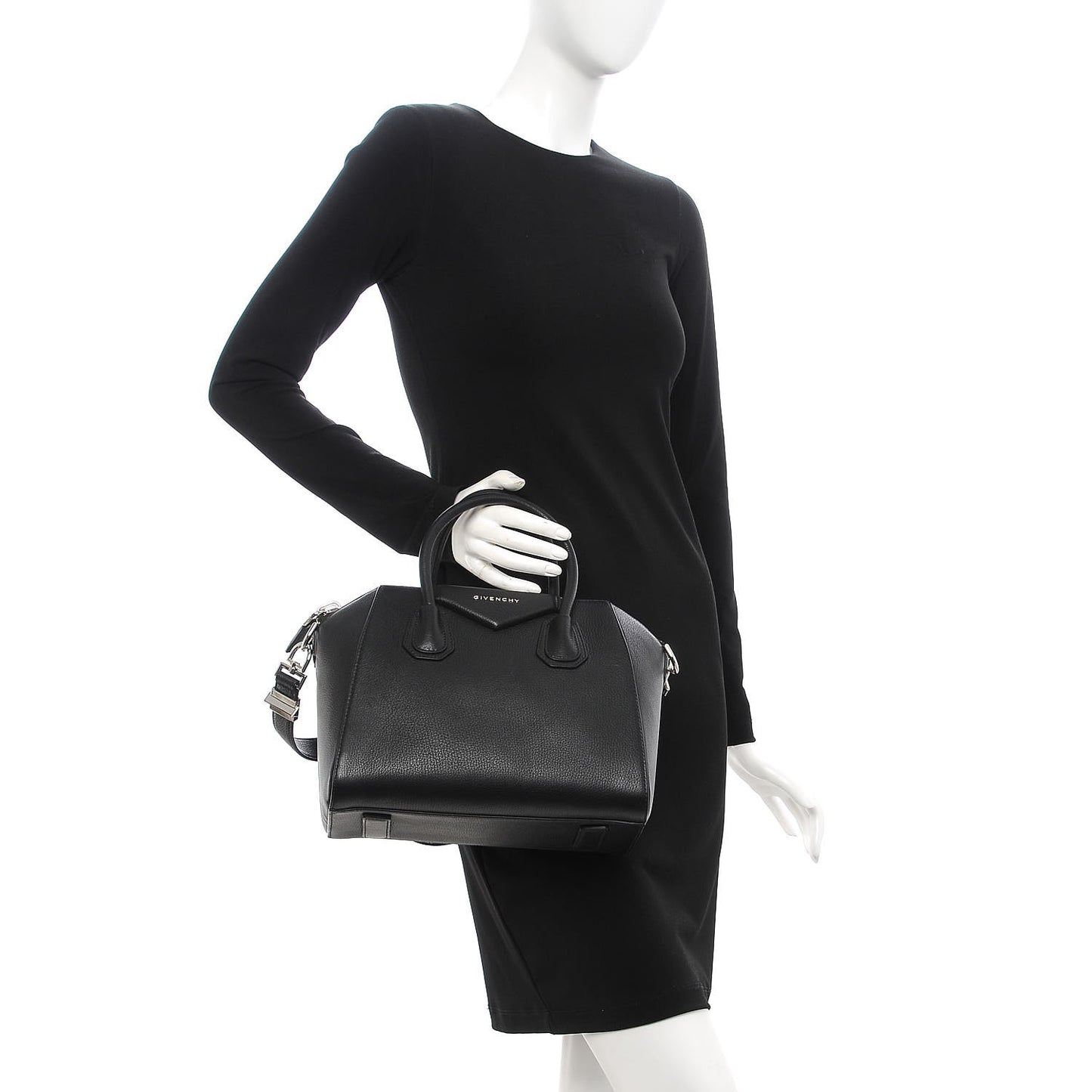 Sugar Goatskin Small Antigona Black