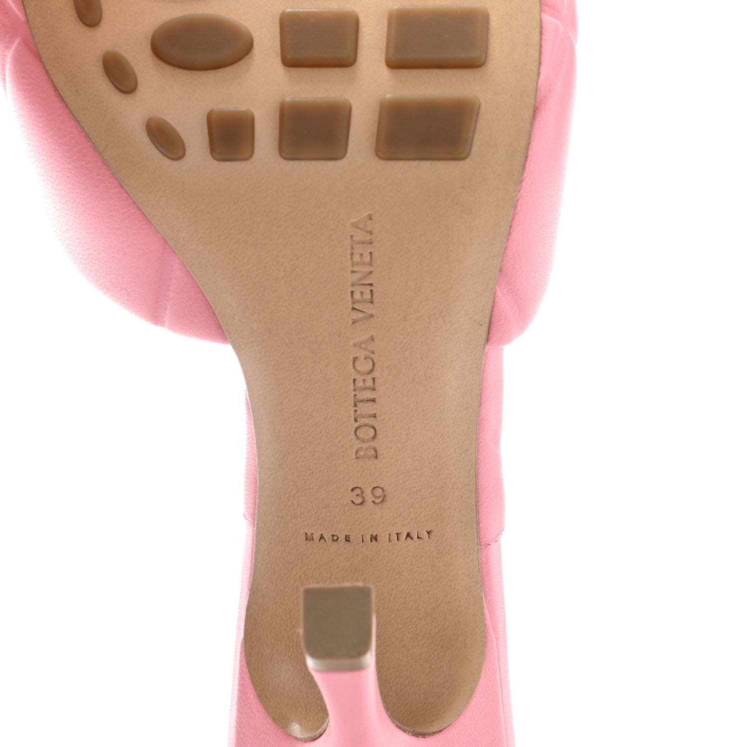 Bottega Veneta Nappa Quilted Rubber Lido Mule Sandals 39 Blossom 7 of 8