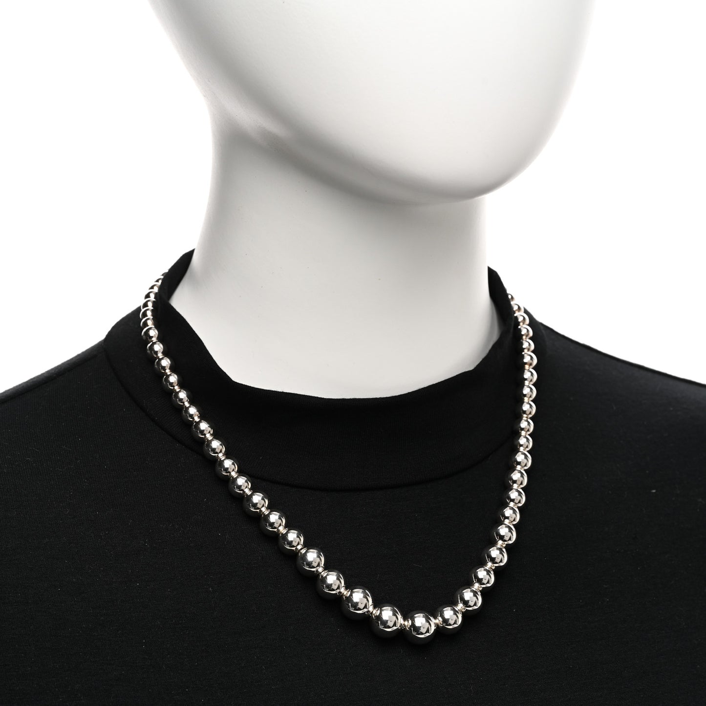 Sterling Silver HardWear Graduated Ball Necklace