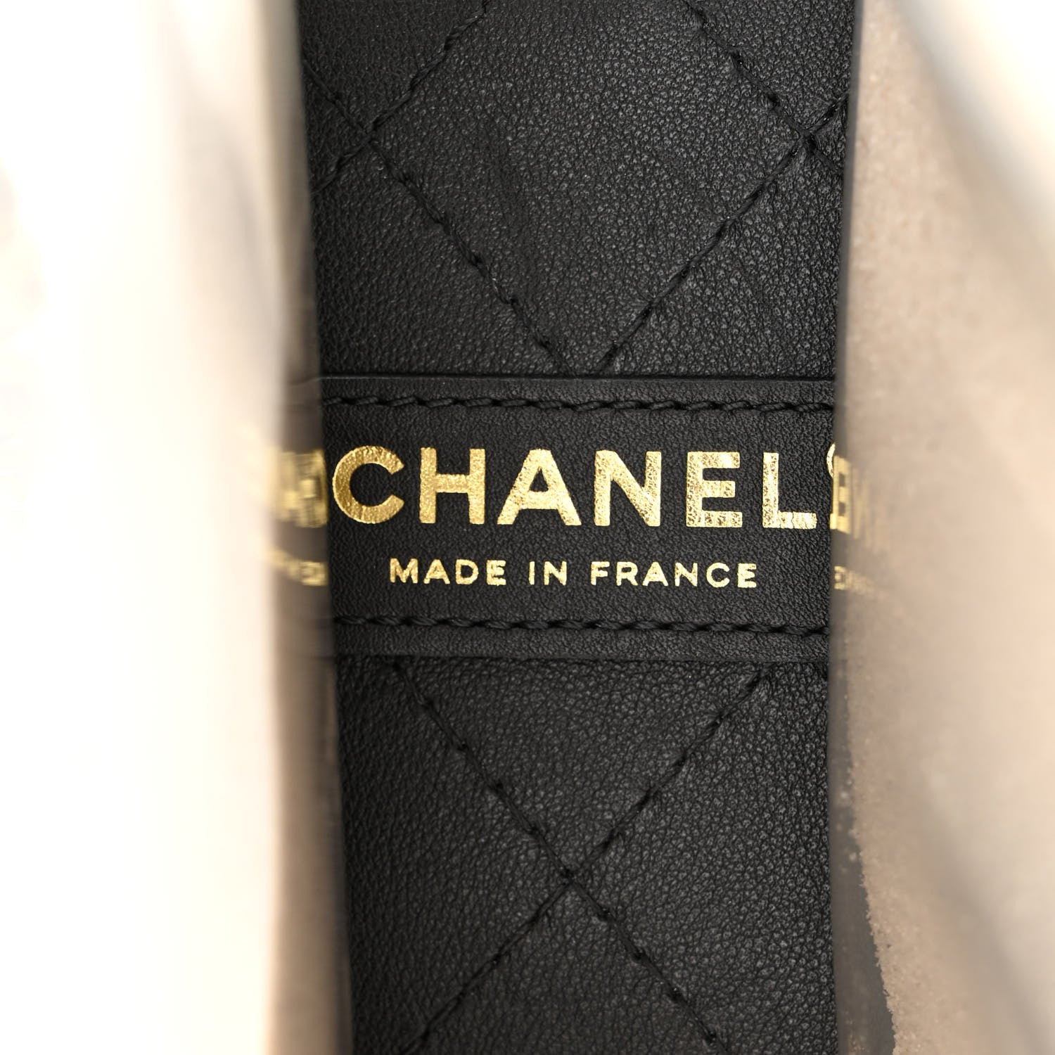Chanel Lambskin PVC Sand By The Sea Flap With Pearl Strap Black 6 of 10