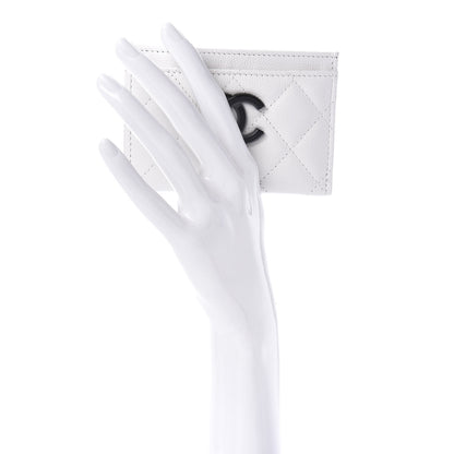 Chanel Caviar Quilted My Everything Card Holder White Black 2 of 9