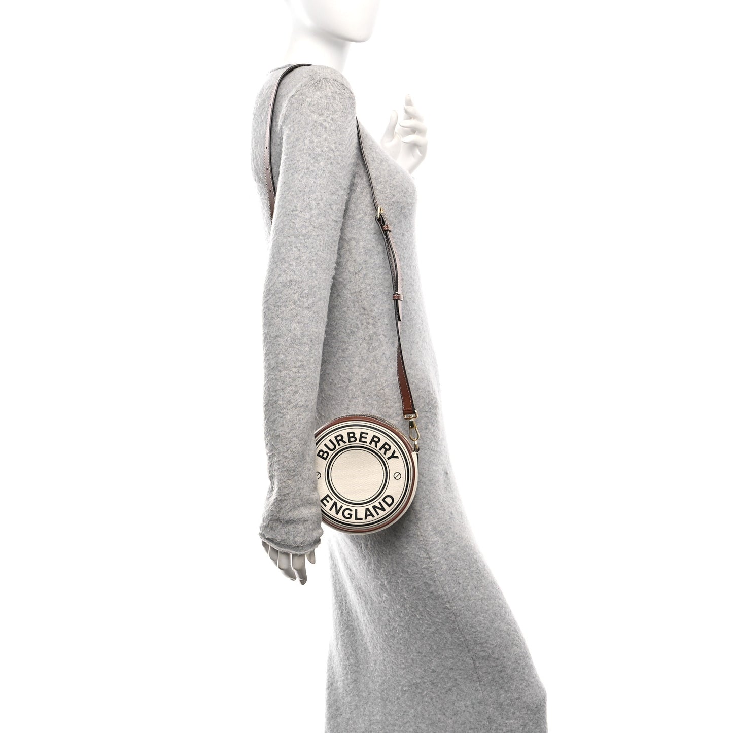 Canvas Calfskin Louise Bag Natural