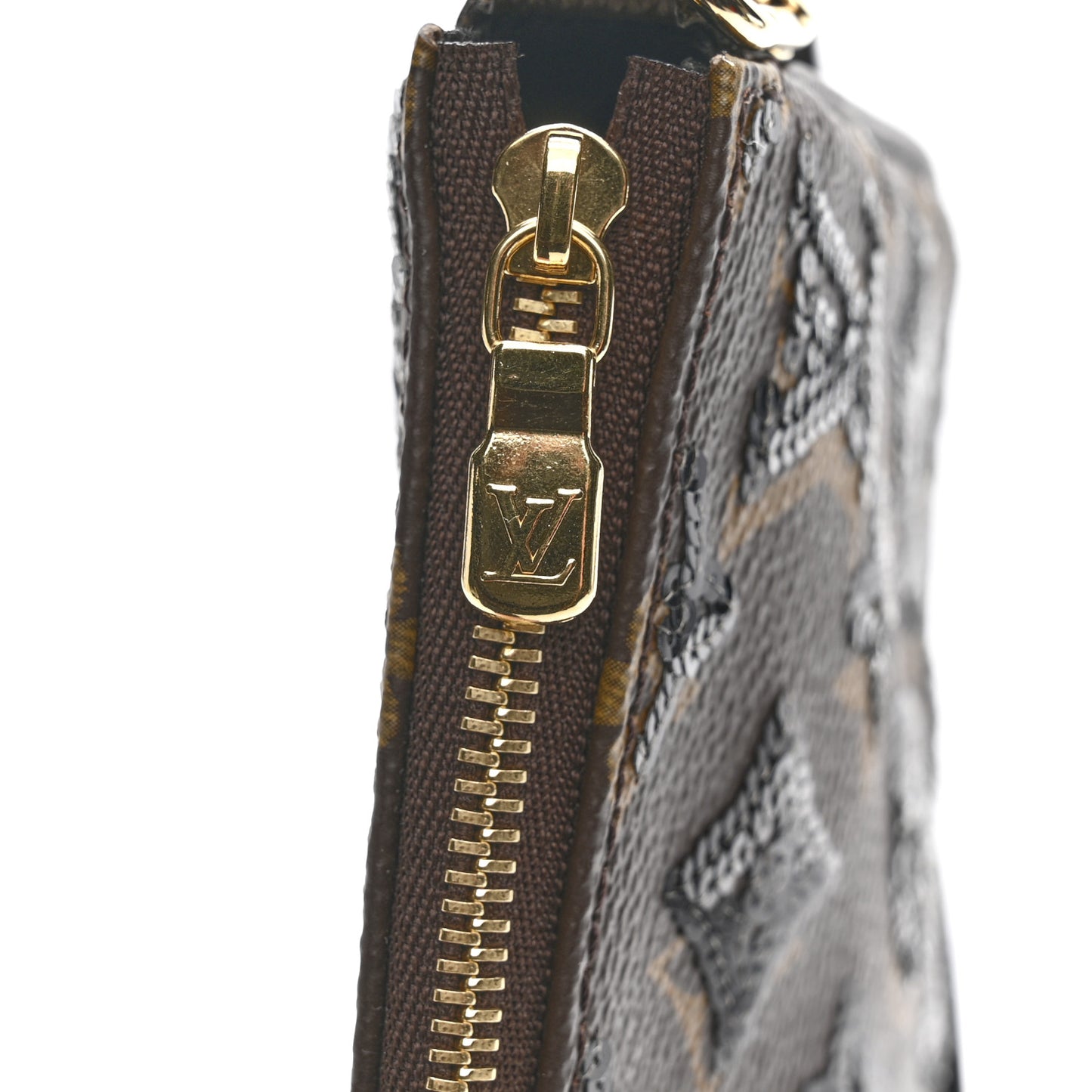 Monogram Sequins Pochette Accessories Black