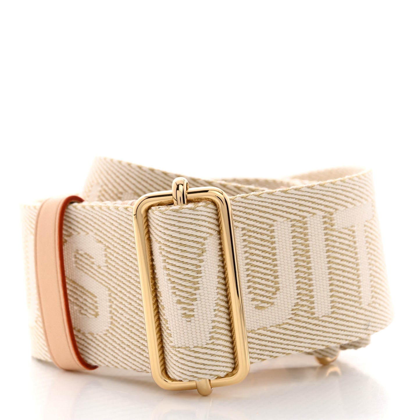 Jacquard High Rise Shoulder Strap Beige