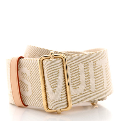 Louis Vuitton Jacquard High Rise Shoulder Strap Beige 2 of 3
