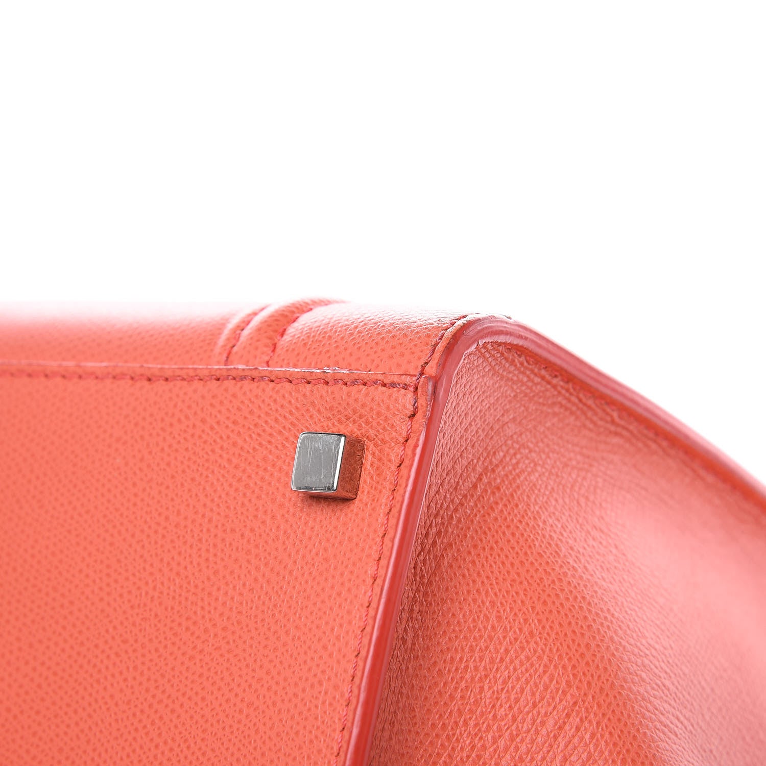 Celine Grained Calfskin Medium Phantom Luggage Coral 11 of 19