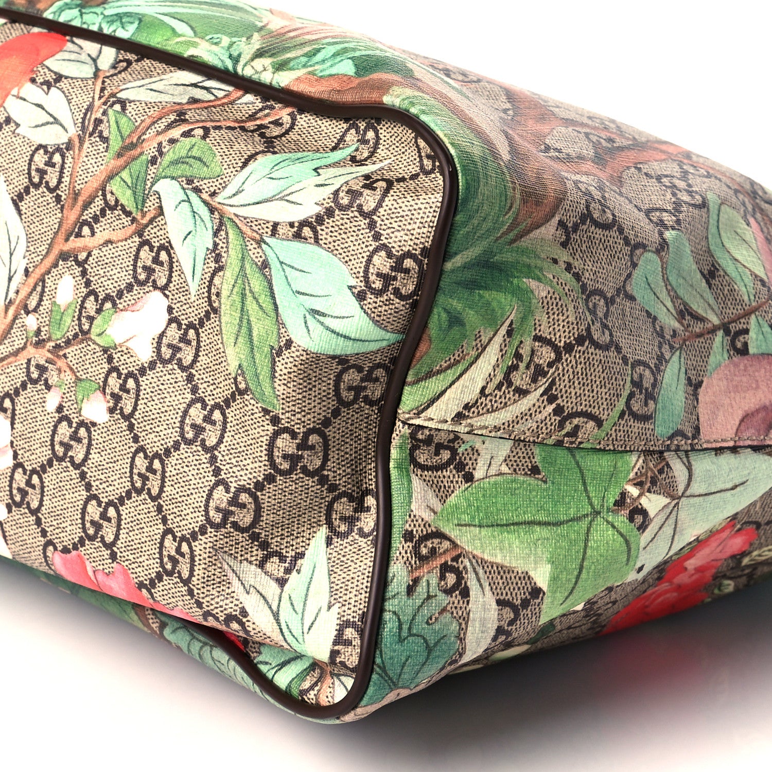 Gucci Soft GG Supreme Monogram Tian Medium Crossbody Tote Beige Multicolor New Acero 11 of 12