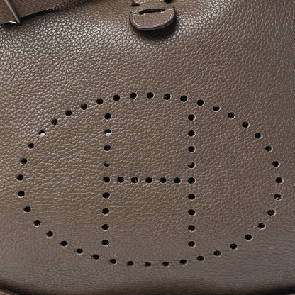 Hermes Taurillon Clemence Evelyne III GM Etoupe 11 of 11