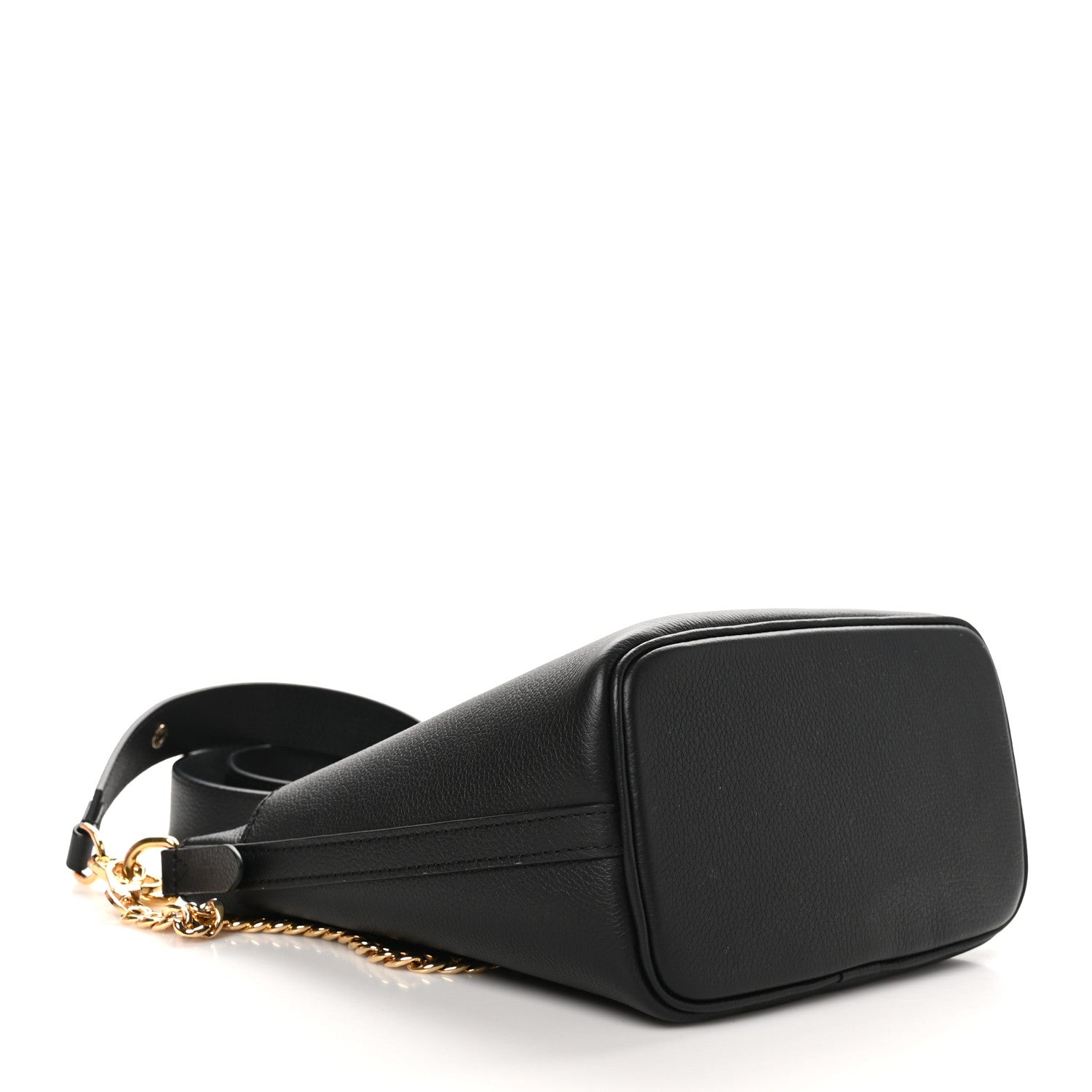 Louis Vuitton Calfskin Lock and Walk Bucket Black 4 of 10