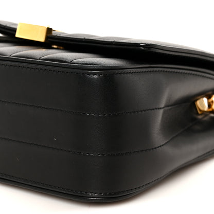 Saint Laurent Lambskin Matelasse Monogram Medium Vicky Chain Bag Black 11 of 12