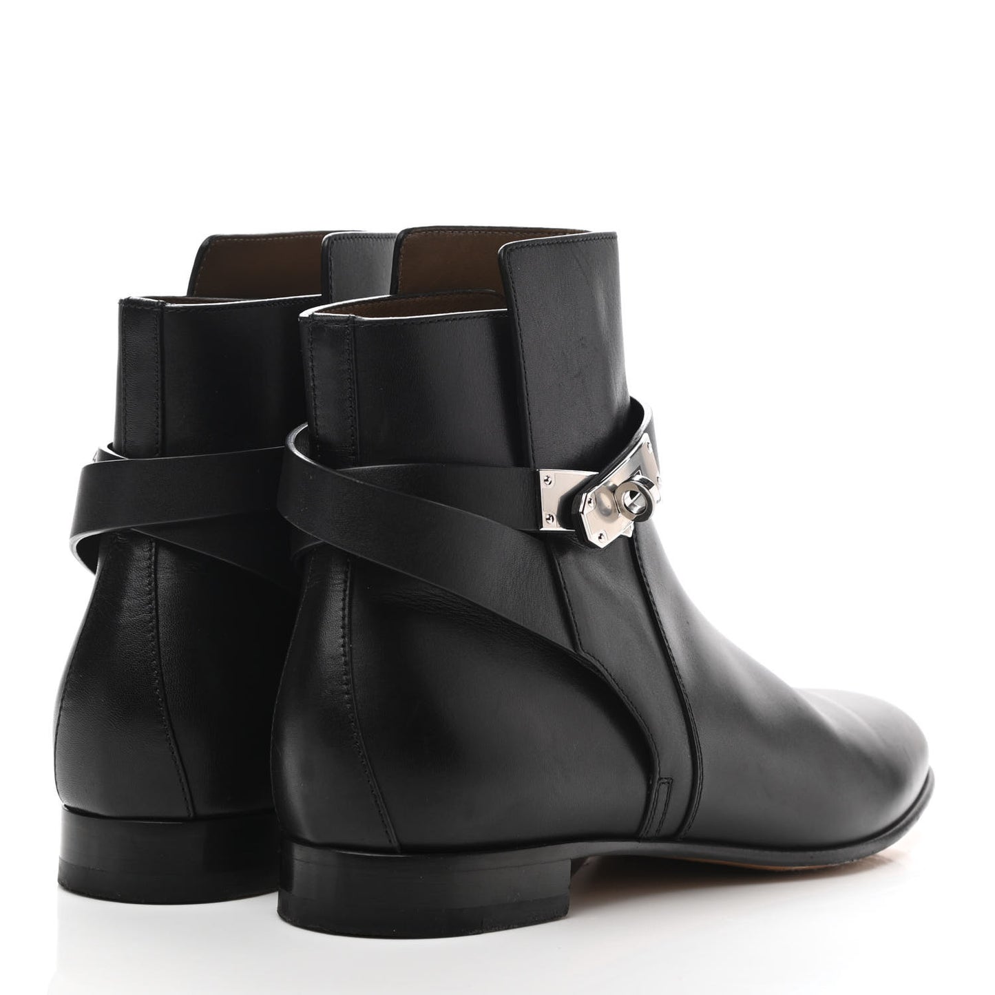 Calfskin Neo Low Boots 40 Black