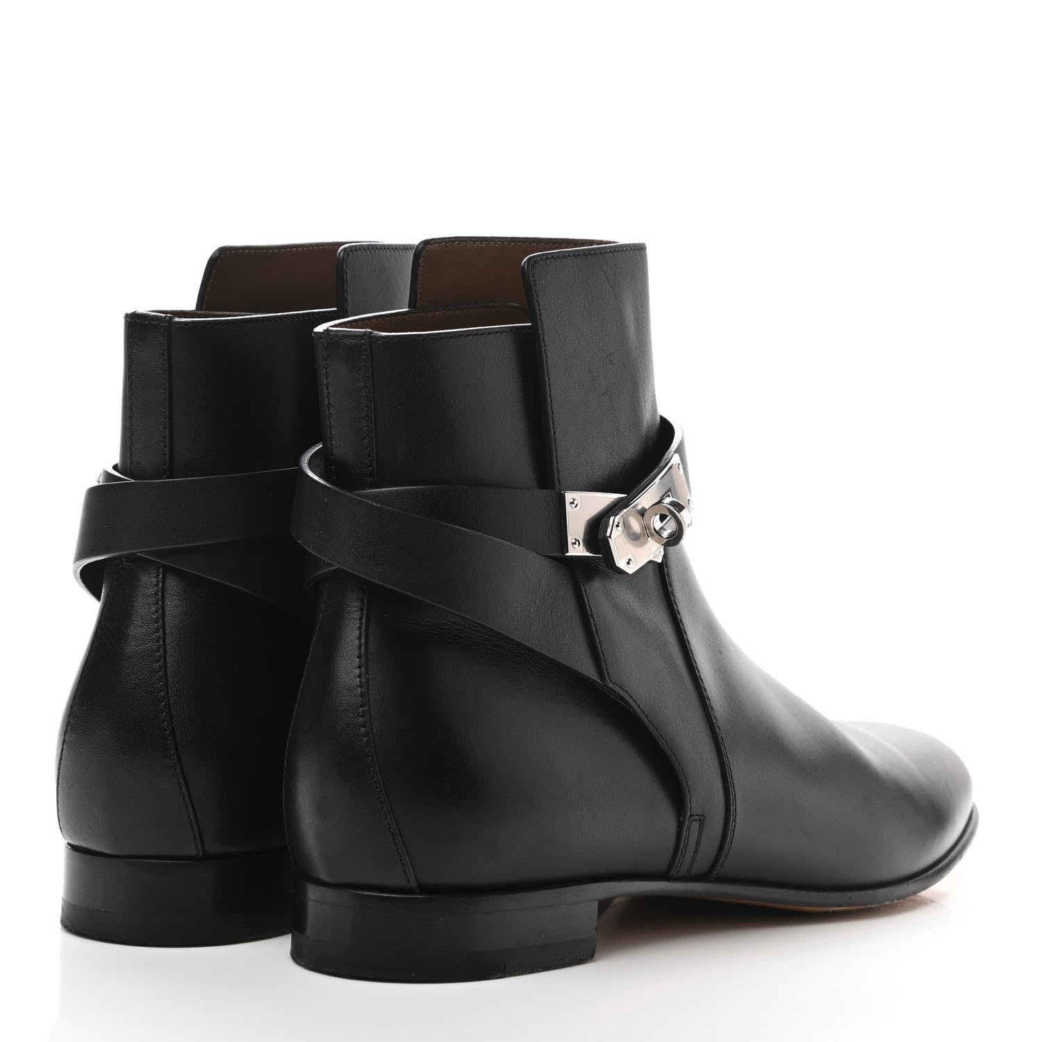 Hermes Calfskin Neo Low Boots 40 Black 4 of 8