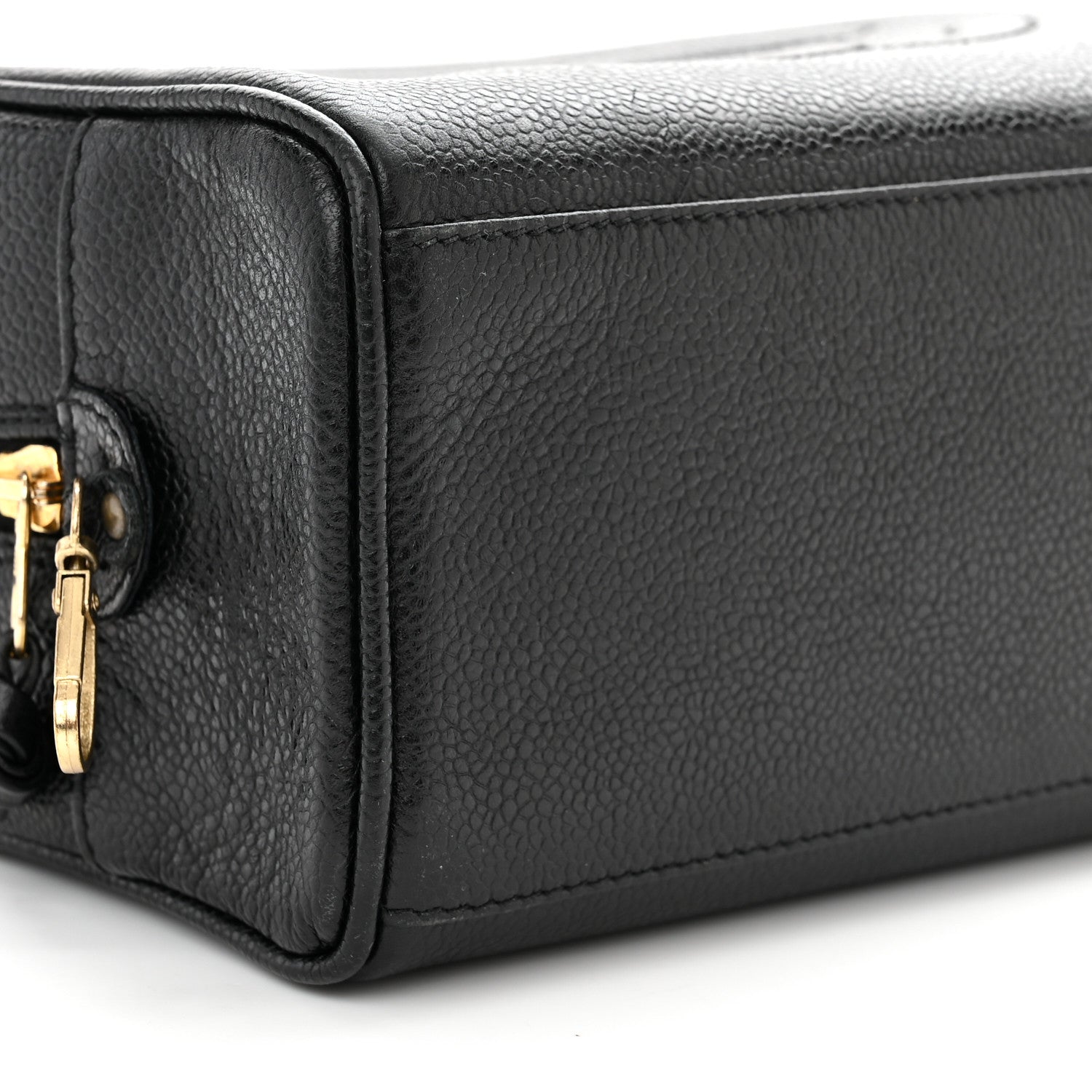 Chanel Caviar Timeless CC Cosmetic Pouch Bag Black 10 of 13
