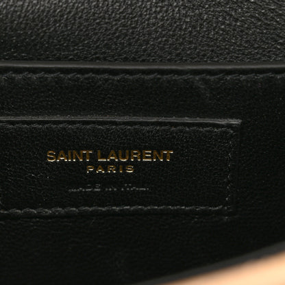 Saint Laurent Lambskin Matelasse Chevron Monogram Small Sulpice Bag Sable Beige 7 of 13