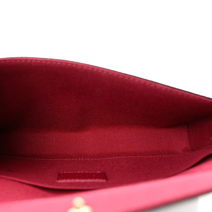 Louis Vuitton Monogram Pochette Felicie Chain Wallet Fuchsia 6 of 9