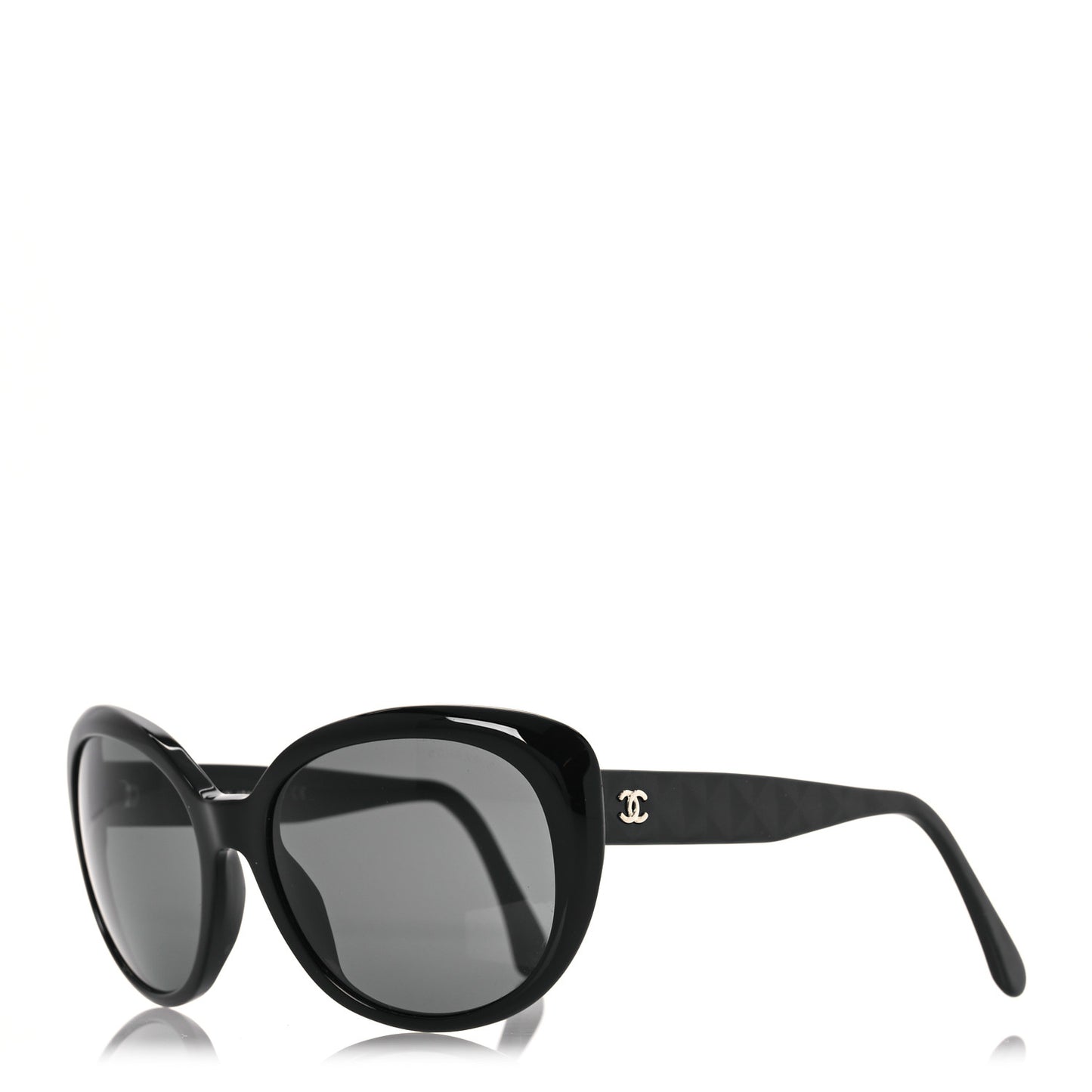 Acetate Quilted CC Sunglasses 5184 Black