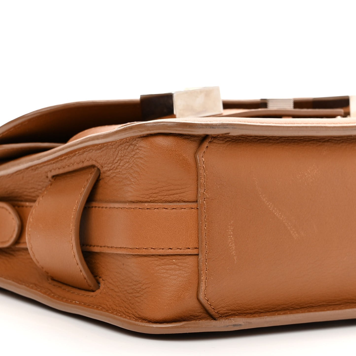 Smooth Calfskin Mini PS11 Classic Shoulder Bag Caramel