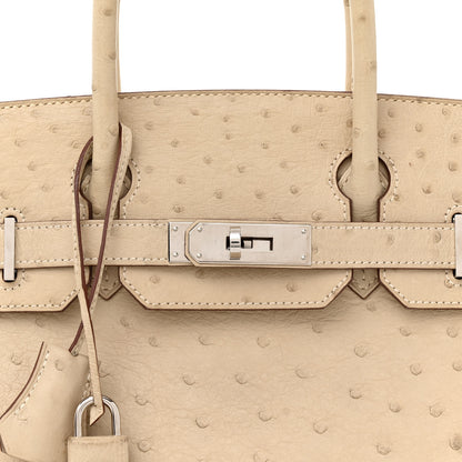 Hermes Ostrich Birkin 30 Parchemin 8 of 17