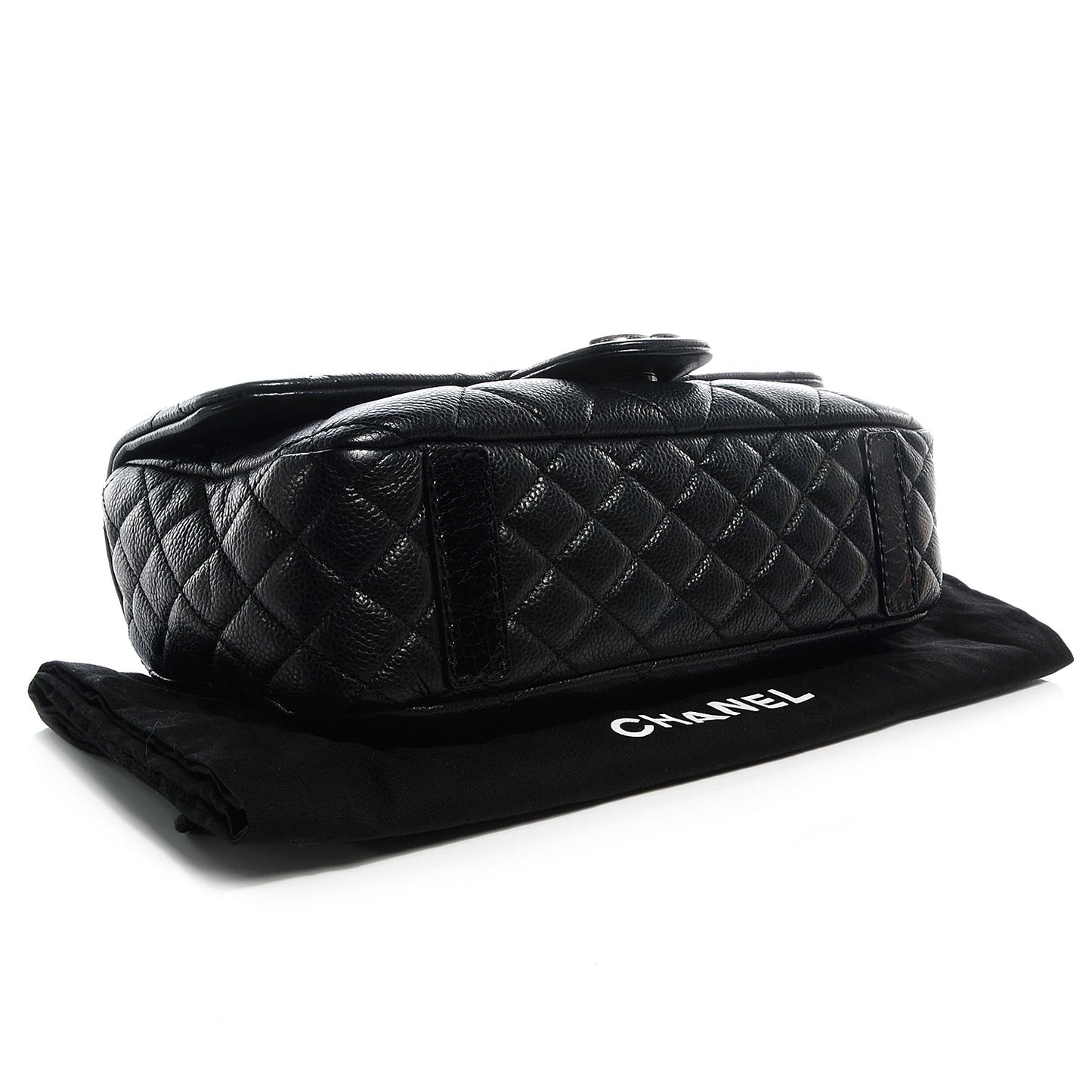 Caviar Quilted Coco Casual Flap Black