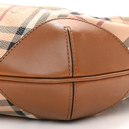 Burberry Haymarket Check Medium Willenmore Hobo Tan 6 of 10