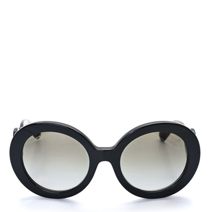 Prada Acetate Baroque Sunglasses SPR 27N Black 2 of 7