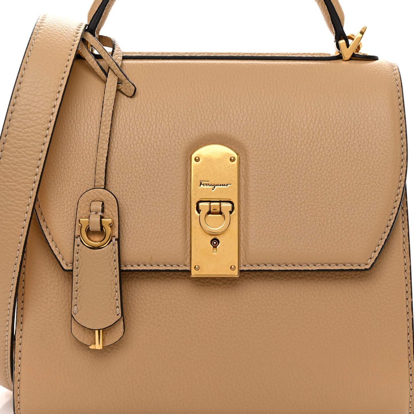 Calfskin Suede Small Boxyz Beige